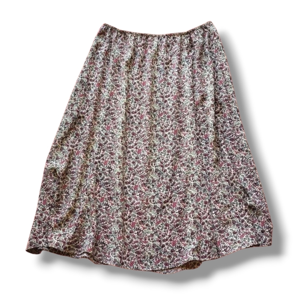 90s vtg cottagecore midi skirt
